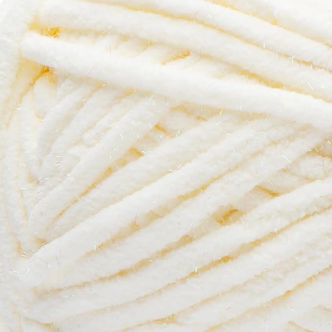 Bernat Baby Blanket Sparkle Moonlight Yarn - 1 Pack of 10.5oz/300g - Polyester - #6 Super Bulky - 220 Yards - Knitting & Crochet