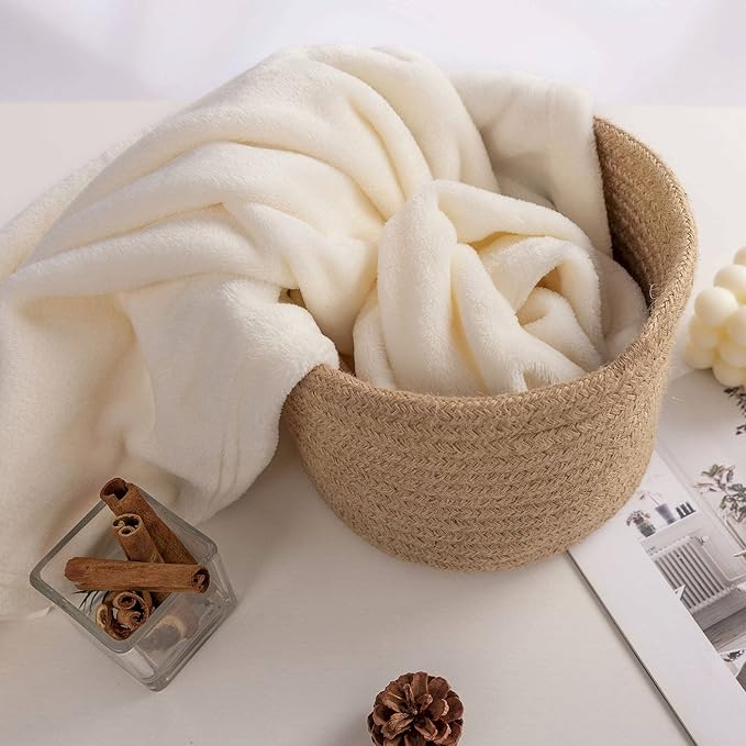 NANPIPER Baby Blankets, Super Soft Fleece Fuzzy Blanket for Toddler, Luxury Cozy Lightweight Microfiber Plush Blanket-Throw Size 30"x40",Beige