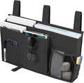 Joyfulife Bedside Caddy - Bunk Bed Organizer, Hanging Storage Bag with 8 Pockets for Dorm Rooms, Hospital Beds, Camping - Black