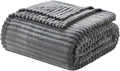Nestl Grey Throw Blanket for Couch - Cozy Warm Fuzzy Blankets for Women, Plush Small Fleece Throws for Girls - Gray, 50 x 60 Inches