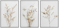 MUDECOR Framed Canvas Print Wall Art Wildflower Floral Botanical Prints Minimalist Wall Art Modern Farmhouse for Bedroom - 24"x36"x3 White