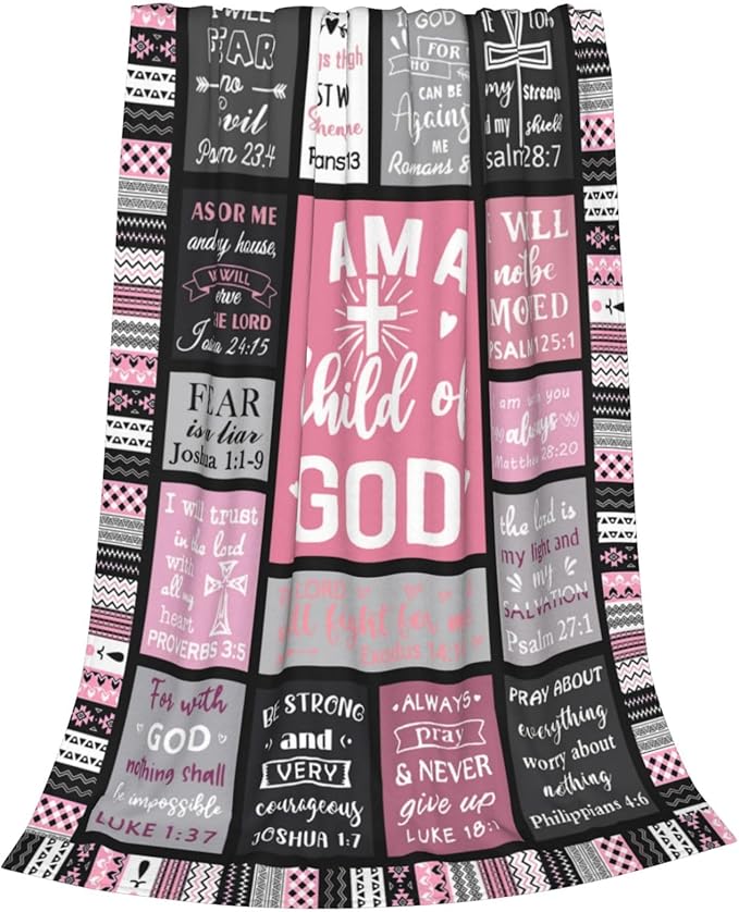 Christian Gifts for Women Faith, Inspirational/Religious/Spiritual Gifts for Adults, Soft Throw Blankets for Women/Men, Personalized Blankets for Adults 40"x 50"