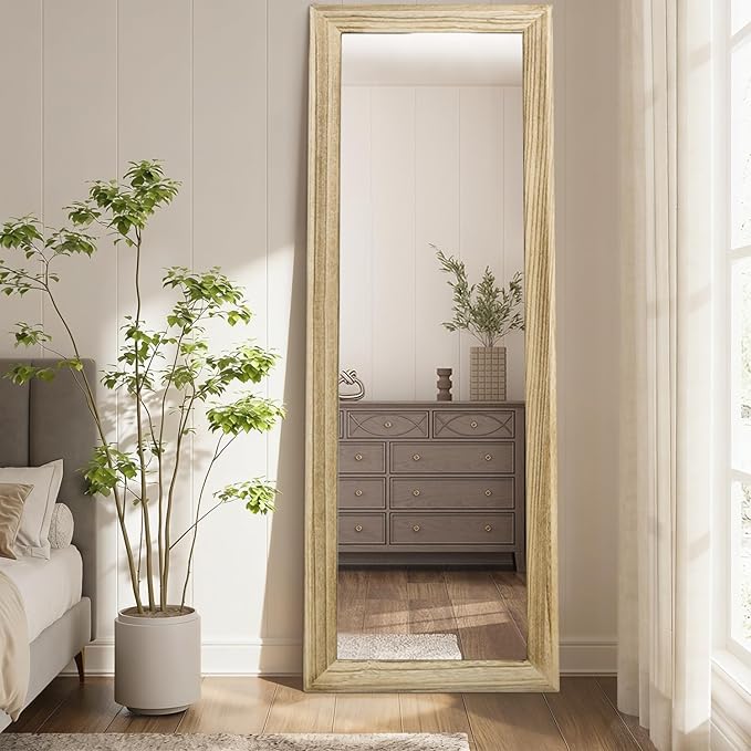 AAZZKANG Full Length Door Mirror Wooden Frame Large Mirrors for Wall 71"x30" Rectangular for Bedroom Living Room Bathroom Dressing Room Entryway
