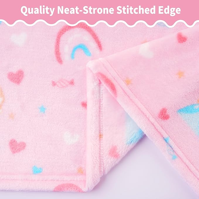 Softan Princess Blanket for Girls, Kids Throw Blanket for Boys and Girls Soft Cozy Flannel, Cute Princess Blanket for Sofa Couch Bed, Christmas Birthday Gift for Kids, 50x60 Inches