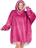 Bare Home Wearable Blanket Hoodie - Soft Plush Sherpa - Warm and Cozy - Oversized Wearable Blanket - Adult & Kid Sizes