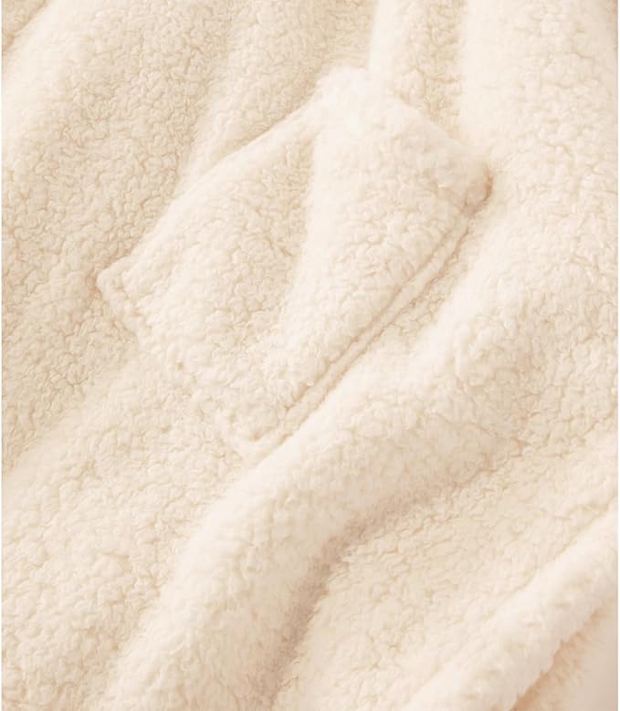 Wearable Blanket Sherpa Poncho Office Work Warm Cozy Shawl Blanket,Plush Cape Wrap for Adults
