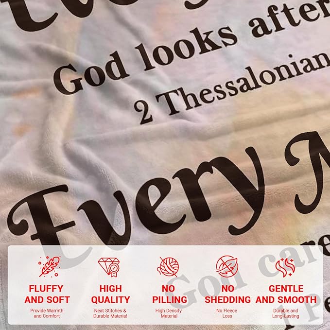 Christian Gifts for Women Faith, Soft Throw Blankets for Women, Inspirational/Spiritual/Religious Gifts for Men, Personalized Blankets for Adults/Kids 40"x 50"