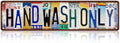 Vintage Hand Wash Only Metal Tin Signs Street Signs Bathroom Wall Decor 16 x 4 Inches