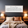 Our Father Prayer Bible Verse Framed Wall Art, 40''×15'' White Horizontal Religious Christian Lords Prayer Sign for God Jesus Christ Prayer, Rustic Holy Inspirational Catholic Scripture Decor