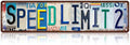 Vintage Speed Limit 2 Street Sign Wall Decor Metal Tin Signs for Bar Home Bedroom Garage