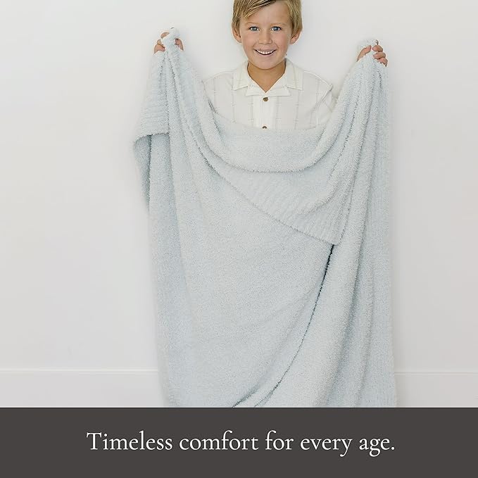 SARANONI Bamboni Baby Blanket | Luxury Plush Super Soft Blanket | Breathable Comfy Blankets for Kids and Teens | Sky Blue - 40" x 60"
