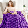 Zyrah Fleece Throws for Couch Super Soft Throw Blanket Lightweight Decorative Fuzzy Cozy Blankets for Sofa Chair Bed (C-Purple, Throw(50"x60"))
