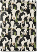 Black and White Cow Fleece Blanket - 60x80in Fun Cattle Throw Blankets,Soft Cozy Lightweight, Ideal for Living Room Home Farmhouse Decor and Kids Boys Girls Spring Pet Gifts