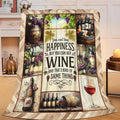 Vintage Wine Blanket for Girls Women Men Adults Soft Cozy Fleece Wine Estates Throw Blankets Winery Gifts Warm Flannel Plush Stuff Lightweight Decorative for Couch Bed Sofa 80"X60"