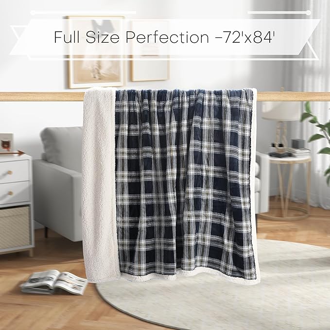 LUXIAN Electric Heated Blanket Queen Size 84"x90" - Flannel Fabric Dual-Sided, 9 Heat Settings & 1-10 Hours Auto Off, Machine Washable, Geometry Lattice