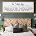 Our Father Prayer Bible Verse Framed Wall Art, 40''×15'' Rustic Religious Christian Lords Prayer Sign for God Jesus Christ Prayer, Horizontal Holy Inspirational Catholic Scripture Decor