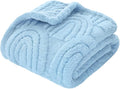 HOMRITAR Baby Blanket with 3D Rainbow Super Soft Cozy Fluffy Fleece Blankets for Boys Girls, Room Decor Birthday Gifts Baby Bedding for Toddle Newborn, Blue, 30 x 40 Inches