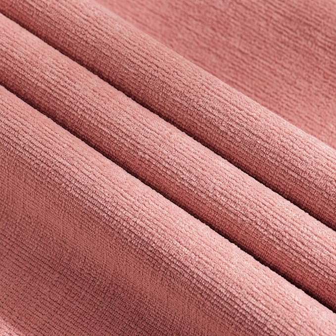 MIULEE Coral Red Couch Pillow Covers 18x18 Inch, Set of 2 Soft Chenille Decorative Square Throw Pillow Covers Farmhouse for Sofa Living Room Bed