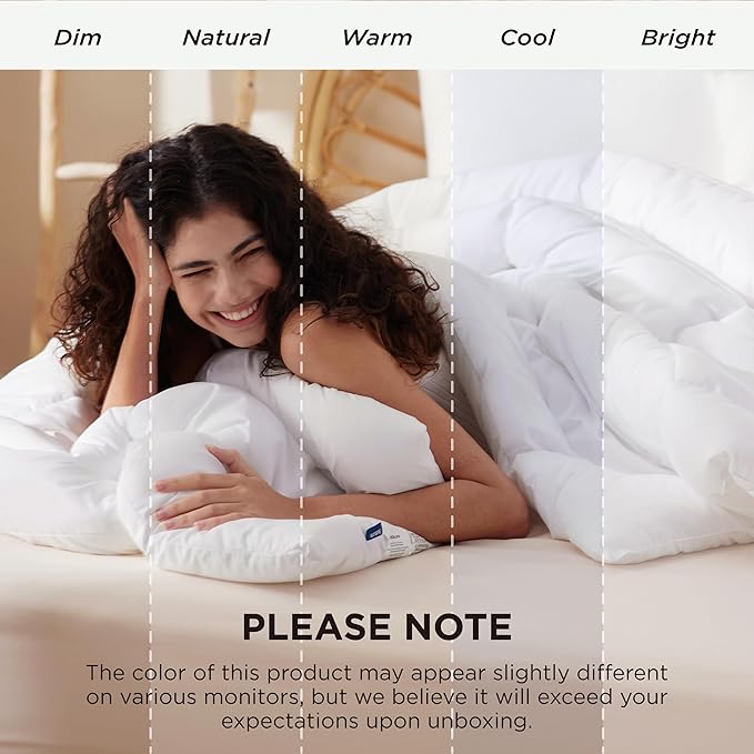 Bedsure Comforter Duvet Insert - Quilted Comforters Cal King Size, All Season Duvet, GentleSoft Down Alternative Bedding, with 8 Tabs, Gifts for Women/Men, White, California King 96 X 102 Inches