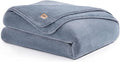 UGG Whitecap Twin Blanket, Soft Cozy Fleece Blanket for Bed, Luxury Fluffy Oversized Throw for Couch, Washable Twin XL Bedding, Dorm Essentials, 66" x 90", Denim Blue