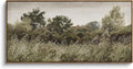InSimSea Extra Large Framed Vintage Wall Art, Living Room Country Farmhouse Decor, Grassland Landscape Paintings, Canvas Prints, Retro Scenery Long Picture for Bedroom Above of Bed,24x48inch