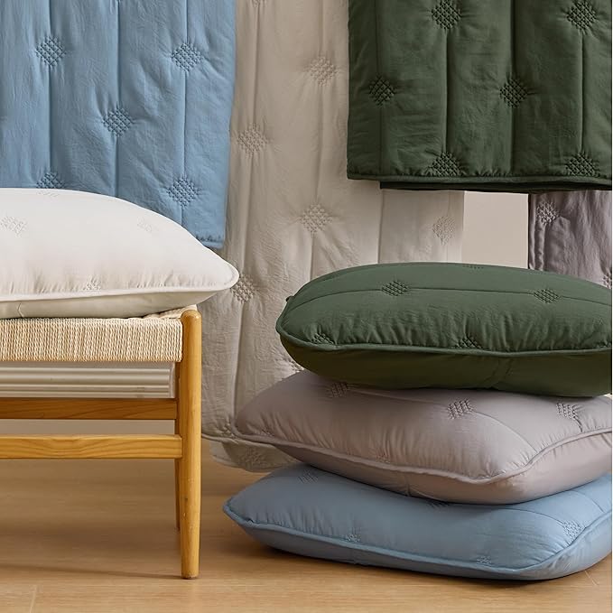 Bedsure Queen Size Quilt Sets – Ultra Soft Cloud Quilt, Lightweight Bedspread Coverlet with 2 Pillow Shams, Breathable & Cozy Bedding for All Season, Beige, 3 Piece (90x96 Inches)
