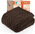 Bedsure GentleSoft Dark Brown Throw Blanket for Women - Super Soft & Cozy, Fleece Blankets for Girls, Ideal for Couch & Bed, 50x70 Inches
