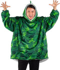 Bare Home Wearable Blanket Hoodie - Soft Plush Sherpa - Warm and Cozy - Oversized Wearable Blanket - Adult & Kid Sizes