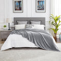 DREAMNINE Extra Large Soft Comfy Fluffy Fleece Bed Blanket Full Size 80" x 90", Luxury Decorative Fuzzy Blanket for Women Girl, Big Cozy Gray Shaggy Warm Flannel Blankets for Winter Autumn Pets, Grey