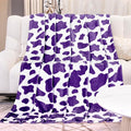 Purple Twin Fleece Blanket - Ultra Soft Flannel Throw for Couch & Bed, Lightweight Warm Blanket for Adults, Teens - Lavender Home Decor Gifts 60"x80"
