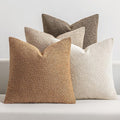 MIULEE Pack of 4 Decorative Textured Boucle Throw Pillow Covers 22x22 Inch Neutral Brown Accent Euro Sham Pillow Cases Couch Cushion Covers Modern Farmhouse Boho Chair Sofa Bed Room Home Decor