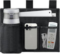 Hanging Bedside Caddy, 4 Pockets Bunk Bed Caddy, Bed Pocket for University Dormitories, Hospitals, Chairs, Crib Guardrails for Mobile Phone, Tablet Computer, Remote Control, Water Cup