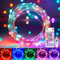 Minetom Fairy Lights Color Changing - 66FT 200 LED String Lights with Remote, 16 Single Colors & 6 Holiday Colors, USB Fairy Light Indoor with 12 Mode, Christmas Light for Bedroom Halloween Decoration
