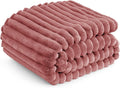 Bedsure GentleSoft Dusty Pink Fleece Blanket for Couch - Cozy Soft Blankets for Women, Cute Small Throws for Girls, 50x70 Inches