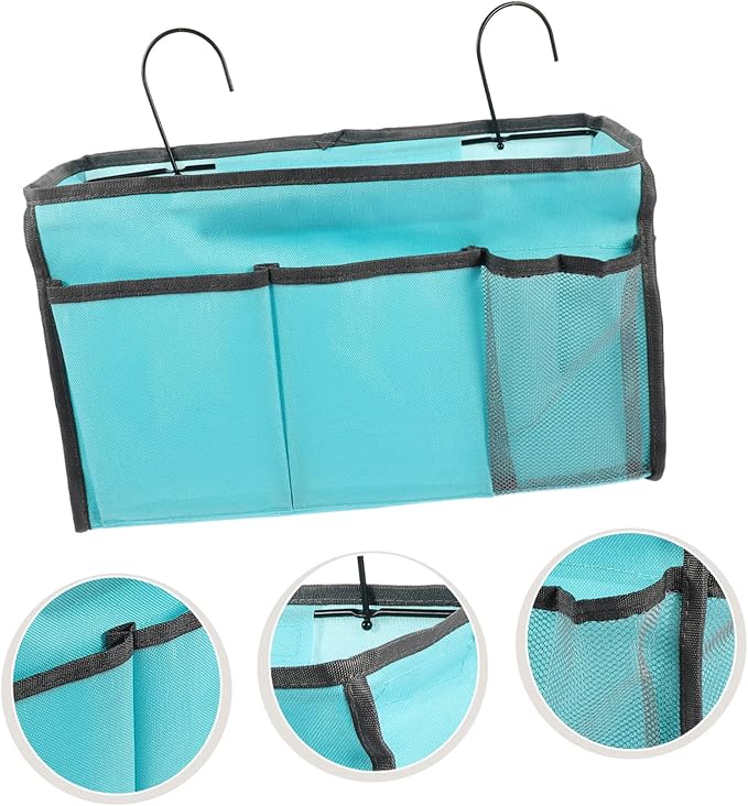 Cabilock Bed Storage Bedside Hanging Organizer Bedside Hanging Bag for Dorm Room Phone Book Charger Organizing Pouch