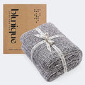 Super Soft Throw Blanket 60 x 80 Inches, Half Side Plush Fuzzy Blanket for Couch, Sofa, Bed & Chair, Warm Cozy Lightweight Knit Blanket for Fall & Winter