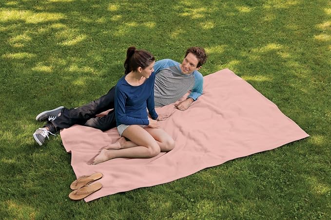 MV Sport Lightweight Sweatshirt Blanket Throw – Warm & Cozy, Breathable Oversized Fleece Knit, Couch, Bed, Travel, Cold Nights, and Outdoors – Soft Light Weight Blanket 54" x 84" Cameo Pink