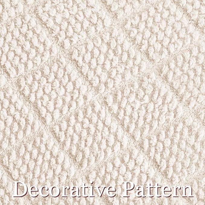 Whale Flotilla Fuzzy Fleece Throw Blanket for Couch, Bed, Soft Fluffy Jacquard Waffle Blankets for All Season, Lightweight and Warm, 50x60 Inch, Ivory