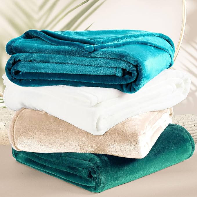 DREAMNINE Extra Large Soft Comfy Fluffy Fleece Bed Blanket Full Size 80" x 90", Luxury Decorative Fuzzy Blanket for Women Girl,Big Cozy Shaggy Warm Flannel Blankets for Winter Autumn Pets,Forest Green