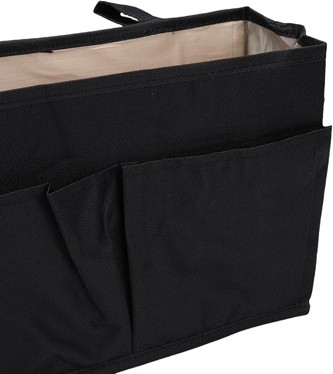 Pssopp Bedside Caddy Organizer, Polyester Multi Pocket Bedside Hanging Holder for Bunk Bed Dormitory and Hospital Beds