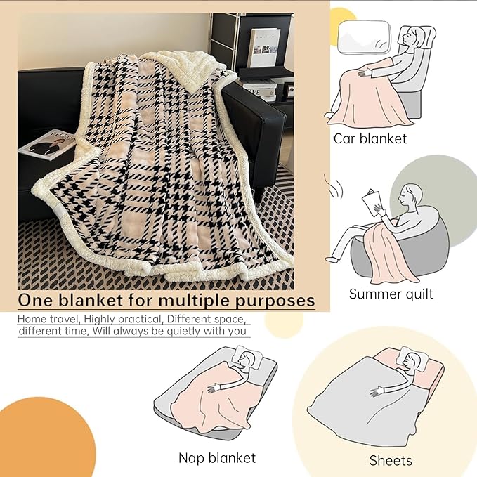 Twin Size Flannel Throw Blanket - Polyester Fleece, Ideal Christmas Birthday Gift for Women Girls, Cozy Plush for Bed Couch Decor, All Seasons 45 x 60 Inches