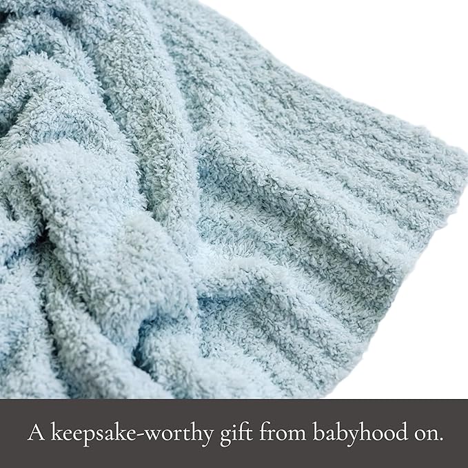SARANONI Bamboni Baby Blanket | Luxury Plush Super Soft Blanket | Breathable Comfy Blankets for Kids and Teens | Sky Blue - 40" x 60"