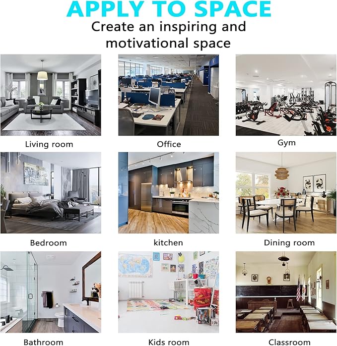 Wall Stickers, Inspirational Wall Decals, (Easy to Apply), Wall Decor Vinyl Art Quotes Motivational Gym Office Living Room Bedroom Teamwork Poster Home Family Word, When You Feel Like Quitting 13"X19"