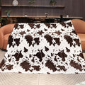 Queen Bed Blanket for Women - Lightweight Plush Extra Large Cow Print Blanket Soft Fuzzy Throw for Living Room Decor All Seasons 90"x90"