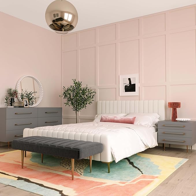 Tov Furniture Trident Nightstand (Grey)