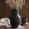 Farmhouse Vase for Home Decor, Vintage Rustic Terracotta Flower Vase Suitable for Home Decor, Living Room, Shelf, Dining Table. ZSHLXM
