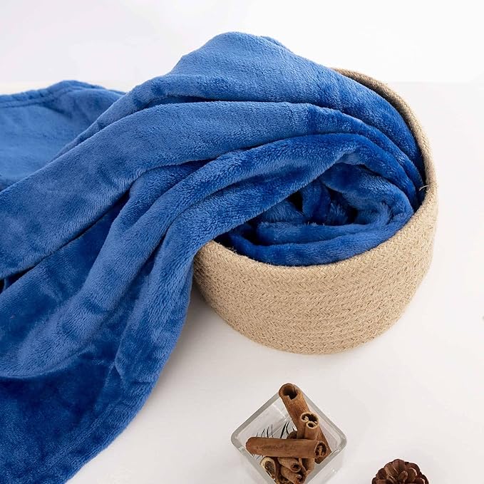 NANPIPER Baby Blankets, Super Soft Fleece Fuzzy Blanket for Toddler, Luxury Cozy Lightweight Microfiber Plush Blanket-Throw Size 30"x40",Turquoise Blue