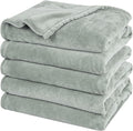 PHF Oversized King Big Fleece Blanket 120"x120", No Shed No Pilling Extra Large Soft Blanket, Giant 10'x 10' Lightweight for Bed, Sofa Travel and Camping, Suitable for All Season, Sage Green