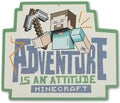 Minecraft Adventure Is an Attitude Metal Wall Decor - Fun Minecraft Sign for Bedroom or Game Room