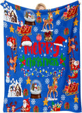 Cute Christmas Blankets and Throws for Adults/Women/Boys/Kids, Holiday Fleece Throw Blanket for Couch/Sofa, Holiday Decor, Christmas Decorations/Gifts 50"x 60"